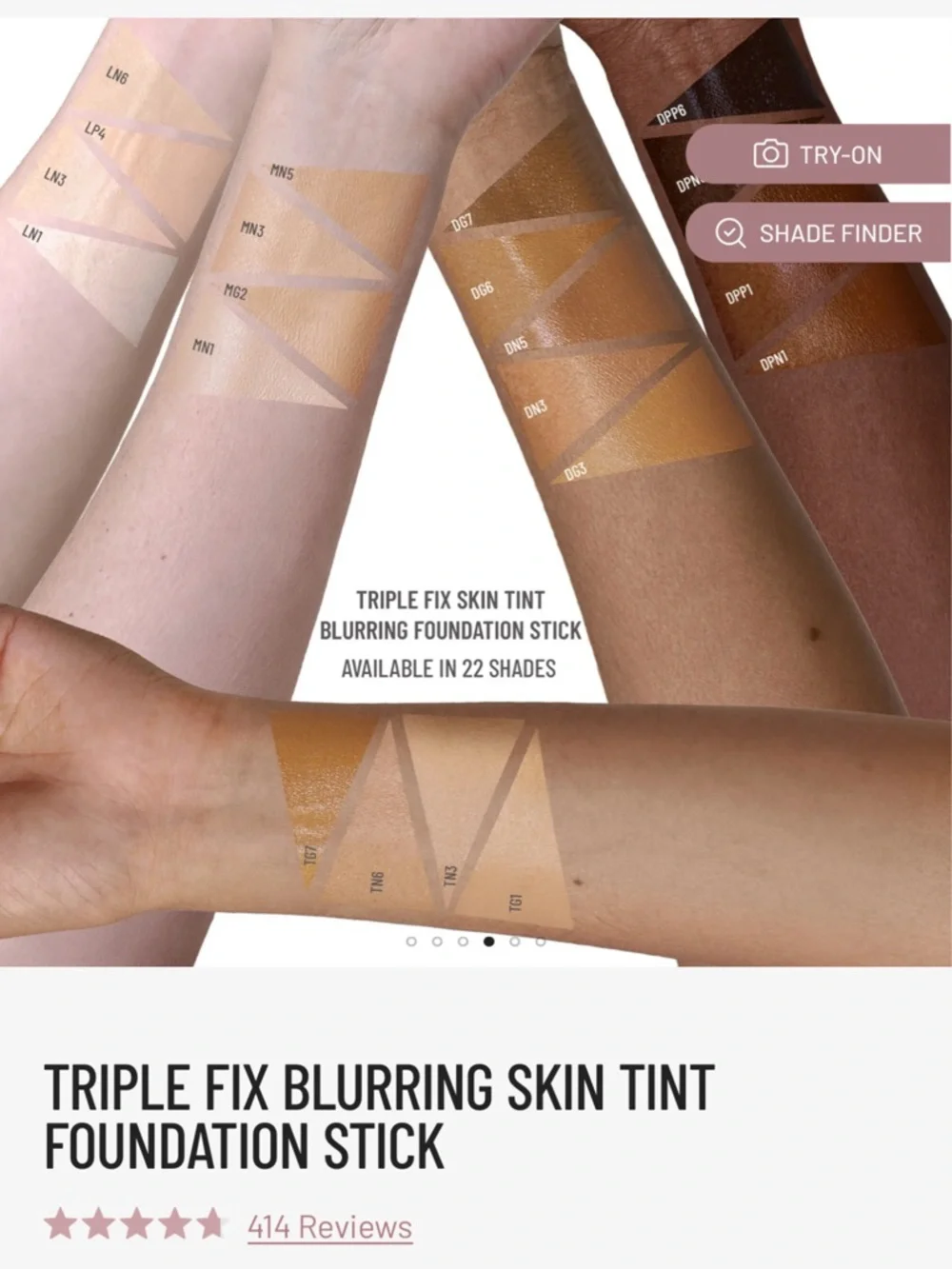 LYS Beauty - Triple Fix Blurring Skin Tint Foundation Stick - TN3 OAK